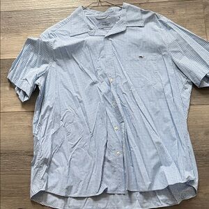 Vineyard Vines Light Blue Gingham Men's Shirt